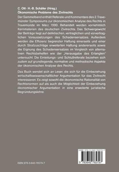 Produktbild: &Ouml;konomische Probleme des Zivilrechts
