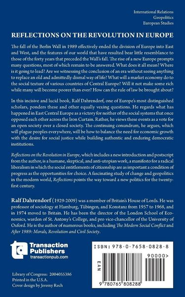 Produktbild: Reflections on the Revolution in Europe