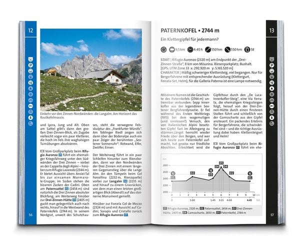 Produktbild: KOMPASS Wanderführer Sextner Dolomiten, Naturpark Drei Zinnen - Herausragende Dolomiten, 50 Touren mit Extra-Tourenkarte