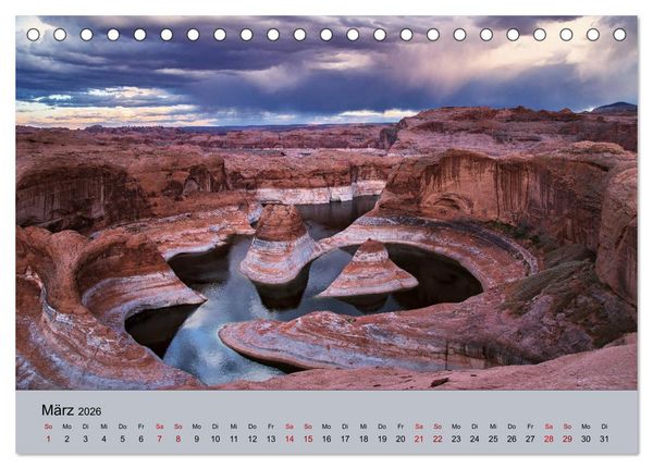 Produktbild: Magische Landschaften - Unterwegs im S&uuml;dwesten der USA (Tischkalender 2026 DIN A5 quer), CALVENDO Monatskalender