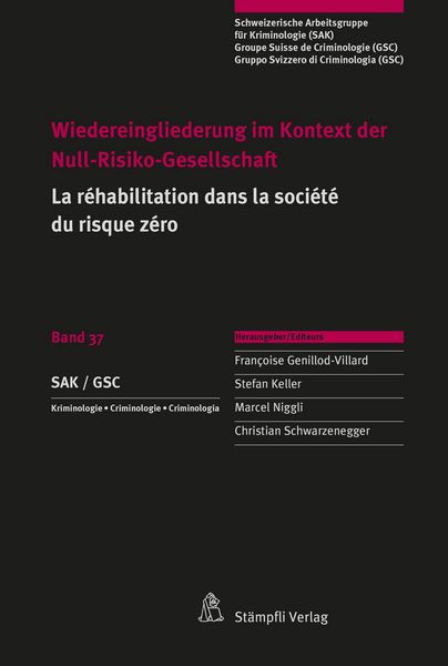 Produktbild: Wiedereingliederung im Kontext der Null-Risiko-Gesellschaft