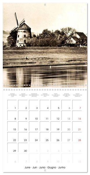 Produktbild: Souvenirs de Dresde : Cartes postales historiques de la ville (Calendrier mural carr&eacute; 2026 30x30 cm) Calendrier double avec une page pour vos prises de notes