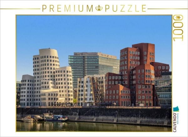 Produktbild: CALVENDO Puzzle D&uuml;sseldorf. Mediahafen | 1000 Teile Lege-Gr&ouml;&szlig;e 64x48cm Foto-Puzzle f&uuml;r gl&uuml;ckliche Stunden
