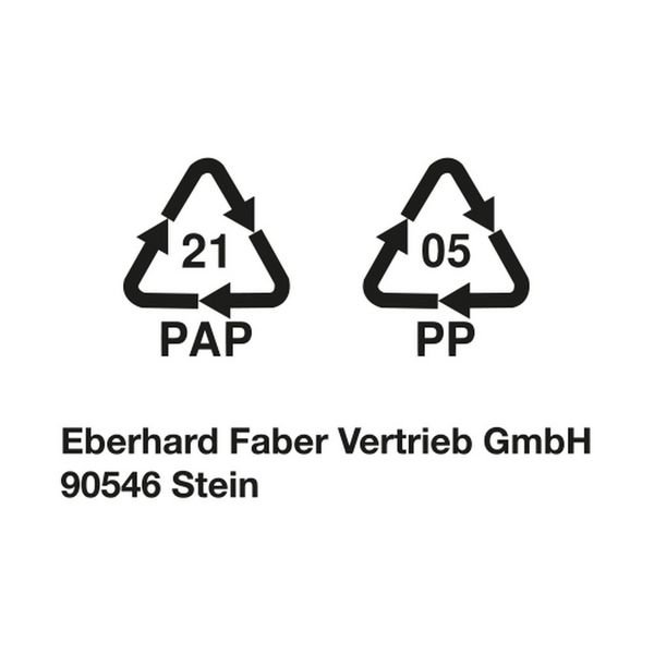Produktbild: EBERHARD FABER Schlamperbox Shiny eckig gl&auml;nzend gr&uuml;n
