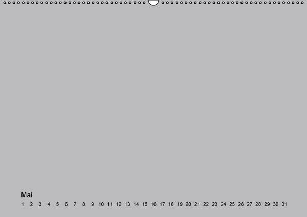 Produktbild: Geburtstags - Bastelkalender - Grau (Wandkalender immerw&auml;hrend DIN A2 quer)