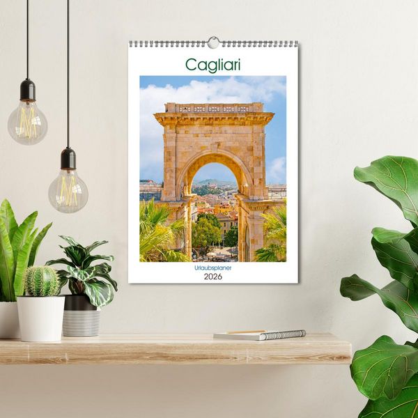 Produktbild: Cagliari - Urlaubsplaner (Wandkalender 2026 DIN A3 hoch), CALVENDO Monatskalender