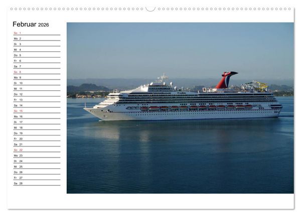 Produktbild: Giganten der Meere - Kreuzfahrtschiffe (Wandkalender 2026 DIN A2 quer), CALVENDO Monatskalender