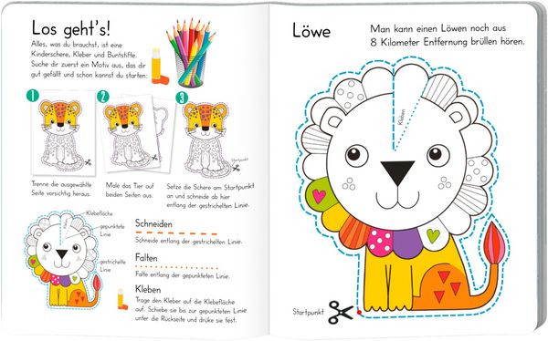 Produktbild: Erste Bastel&uuml;bungen &ndash; Malen, schneiden, kleben