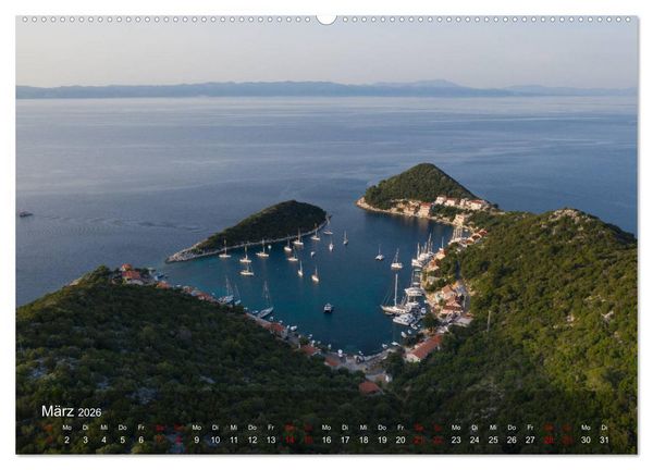 Produktbild: Segeln in Kroatien (hochwertiger Premium Wandkalender 2026 DIN A2 quer), Kunstdruck in Hochglanz