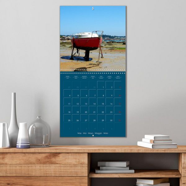 Produktbild: En attendant la mar&eacute;e... (Calendrier mural carr&eacute; 2026 30x30 cm) Calendrier double avec une page pour vos prises de notes