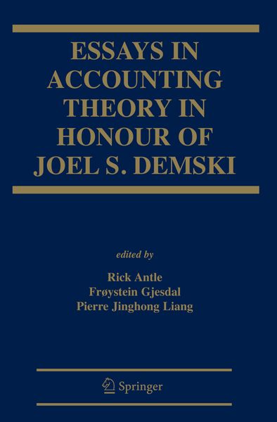 Produktbild: Essays in Accounting Theory in Honour of Joel S. Demski