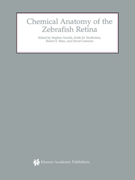 Produktbild: Chemical Anatomy of the Zebrafish Retina