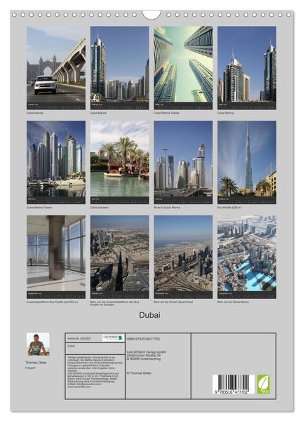 Produktbild: Dubai (Wandkalender 2026 DIN A3 hoch), CALVENDO Monatskalender
