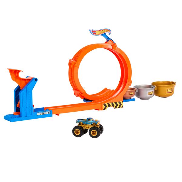 Produktbild: Hot Wheels Monster Trucks 2-in-1 Loop & Flip Challenge