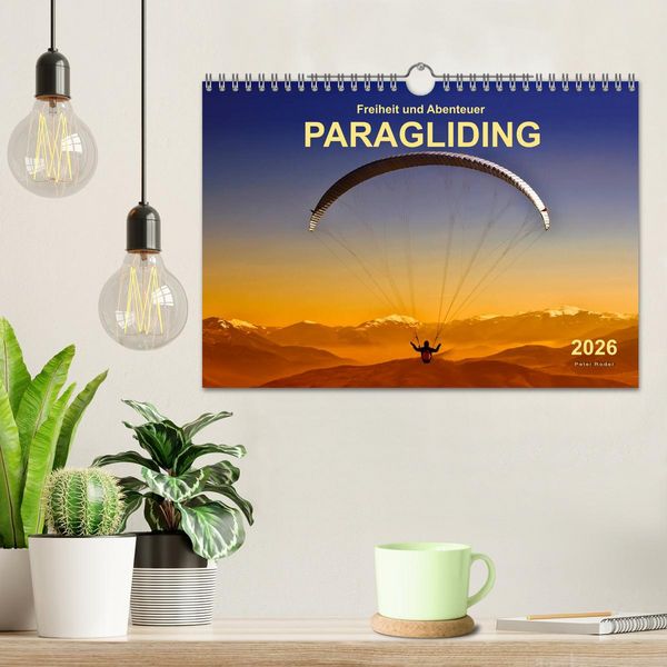 Produktbild: Freiheit und Abenteuer - Paragliding (Wandkalender 2026 DIN A4 quer), CALVENDO Monatskalender