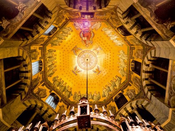 Produktbild: CALVENDO Puzzle Aachener Dom, Oktogon | 1000 Teile Lege-Gr&ouml;&szlig;e 64x48cm Foto-Puzzle f&uuml;r gl&uuml;ckliche Stunden