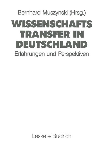 Produktbild: Wissenschaftstransfer in Deutschland