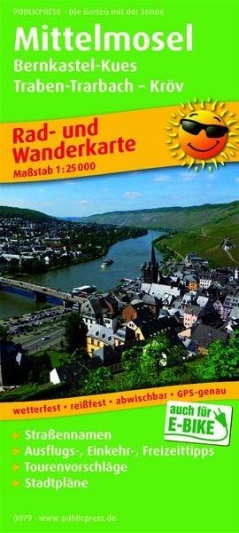 Mittelmosel, Bernkastel-Kues - Traben-Trarbach - Kröv 1 : 25 000, Sonstige von , KOMPASS freytag und berndt, 978-3-7473-0079-4