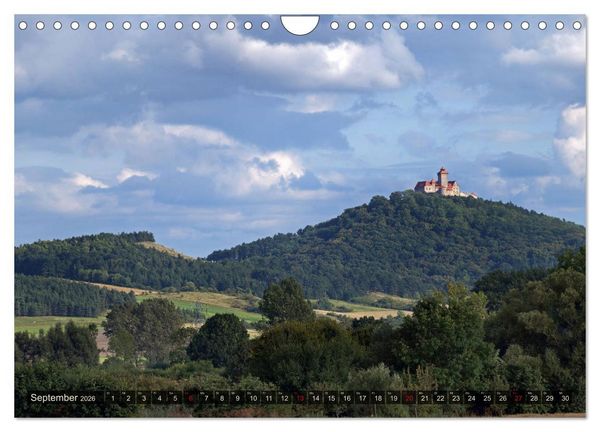 Produktbild: Wunderbares Th&uuml;ringen - Burgen (Wandkalender 2026 DIN A4 quer), CALVENDO Monatskalender