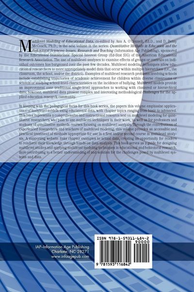 Produktbild: Multilevel Modeling of Educational Data (PB)