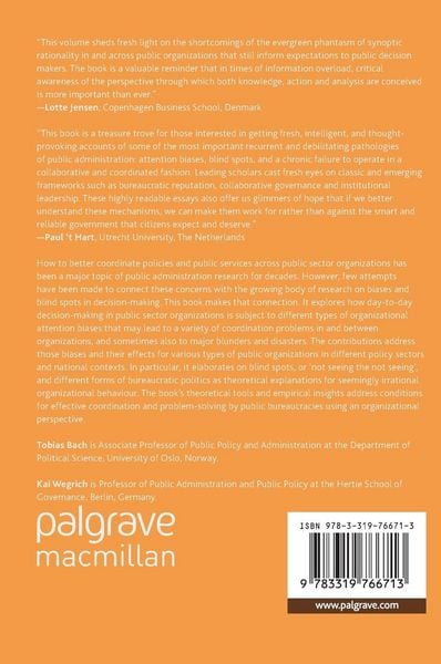 Produktbild: The Blind Spots of Public Bureaucracy and the Politics of Non‐Coordination