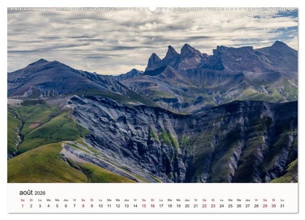 Produktbild: Autour de Grenoble (Calendrier mural 2026 DIN A2 vertical) calendrier de bureau