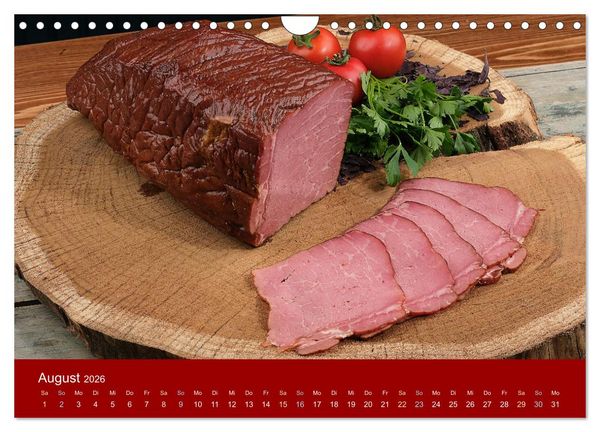 Produktbild: Schinken und Wurst (Wandkalender 2026 DIN A4 quer), CALVENDO Monatskalender