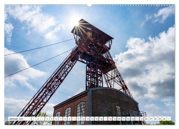 Produktbild: Die Zechen im Ruhrpott (hochwertiger Premium Wandkalender 2026 DIN A2 quer), Kunstdruck in Hochglanz