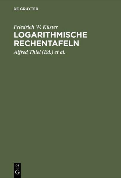 Produktbild: Logarithmische Rechentafeln