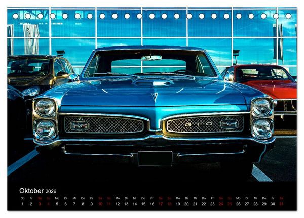 Produktbild: American Automobile (Tischkalender 2026 DIN A5 quer), CALVENDO Monatskalender