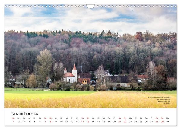 Produktbild: Das Lonetal - Wiege der menschlichen Kunst (Wandkalender 2026 DIN A3 quer), CALVENDO Monatskalender