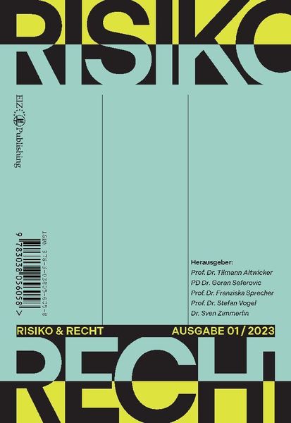 Produktbild: Risiko & Recht 01/2023