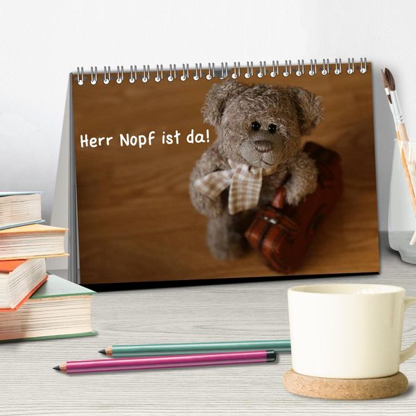 Produktbild: Herr Nopf ist da! (Tischkalender 2026 DIN A5 quer), CALVENDO Monatskalender