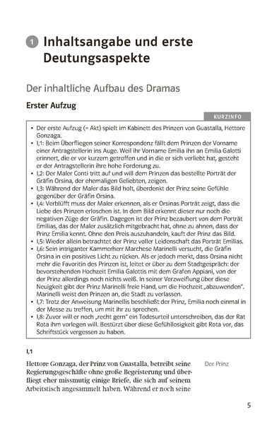Produktbild: Lekt&uuml;rehilfen Gotthold Ephraim Lessing "Emilia Galotti"