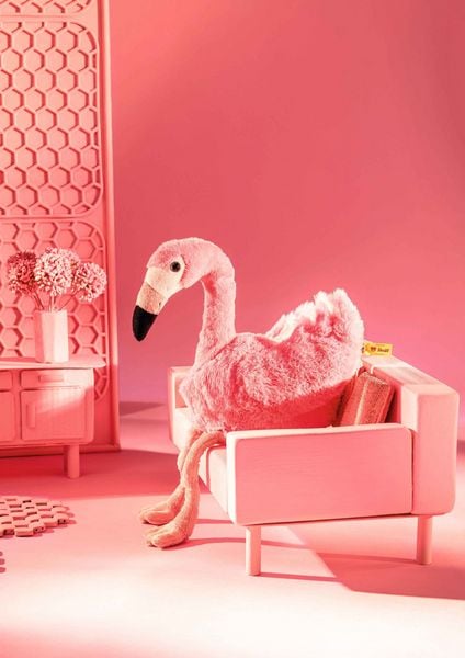Produktbild: Steiff 063992 - Jill Flamingo, rosa, Pl&uuml;sch, 30 cm