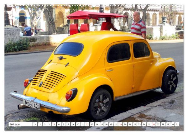 Produktbild: RENAULT 4CV - Frankreichs K&auml;fer auf Kuba (Wandkalender 2026 DIN A2 quer), CALVENDO Monatskalender