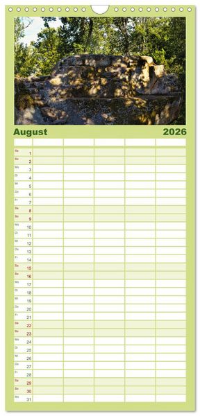 Produktbild: Familienplaner 2026 - Felsenburg Rotenhan mit 5 Spalten (Wandkalender, 21 x 45 cm) CALVENDO