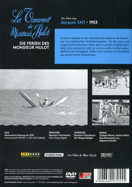 Produktbild: Die Ferien des Monsieur Hulot - Digital Remastered