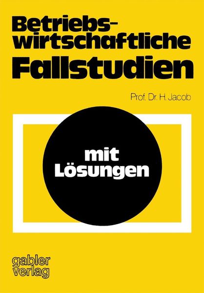 Produktbild: Betriebswirtschaftliche Fallstudien
