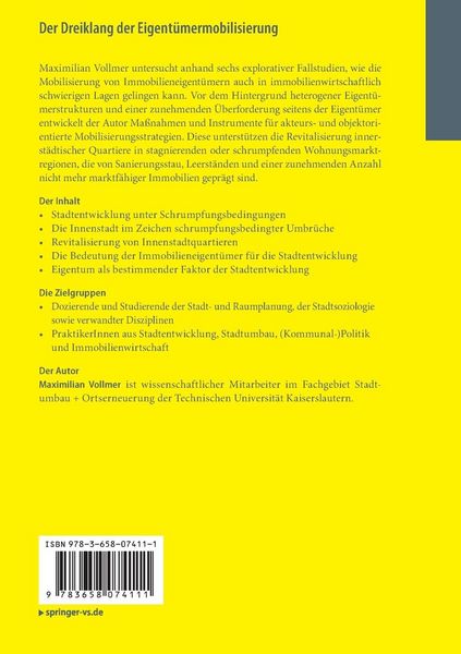 Produktbild: Der Dreiklang der Eigent&uuml;mermobilisierung