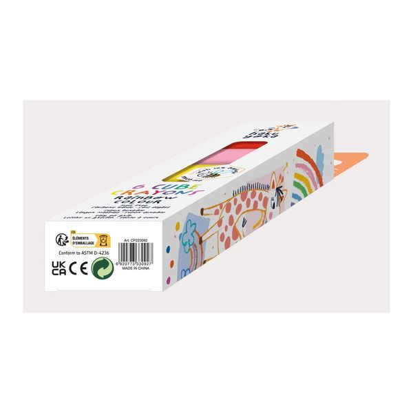 Produktbild: HAKUYOKA - Wachsmalkreide W&uuml;rfel bunt