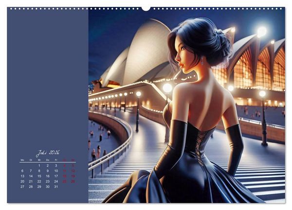 Produktbild: Stilvoll - Das kleine Schwarze (Wandkalender 2026 DIN A2 quer), CALVENDO Monatskalender