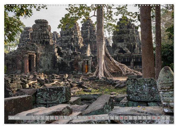 Produktbild: KAMBODSCHA - Im Reich der Khmer (hochwertiger Premium Wandkalender 2026 DIN A2 quer), Kunstdruck in Hochglanz