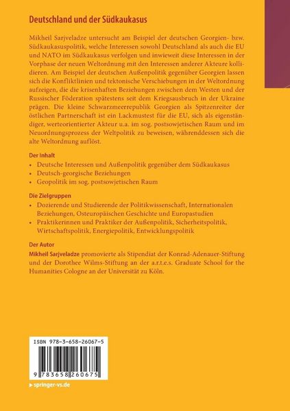 Produktbild: Deutschland und der S&uuml;dkaukasus