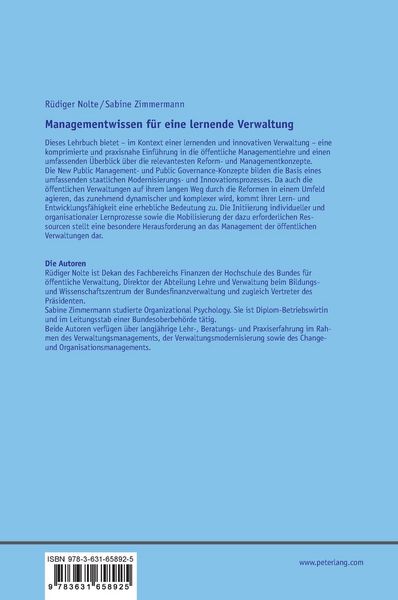 Produktbild: Managementwissen f&uuml;r eine innovative und lernende &ouml;ffentliche Verwaltung