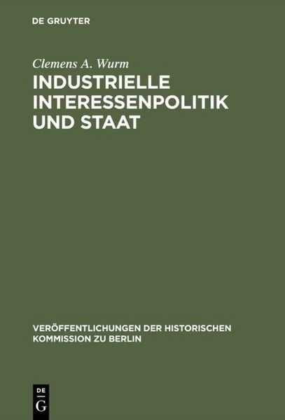 Produktbild: Industrielle Interessenpolitik und Staat