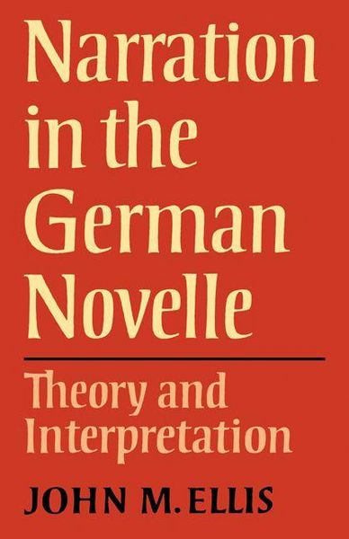 Produktbild: Narration in the German Novelle