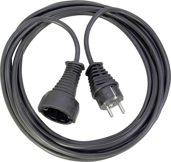 Brennenstuhl 1165010015 Strom Verlängerungskabel Schwarz 2.00m H05VV-F 3G 1,5mm²