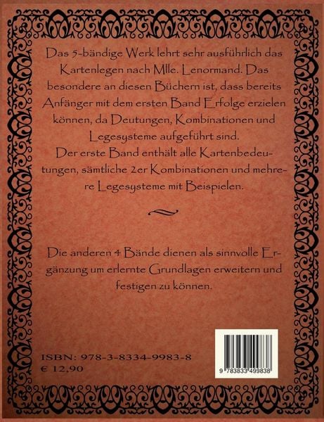 Produktbild: Kartenlegen nach Mlle. Lenormand - Lehrbuch der Grundkenntnisse