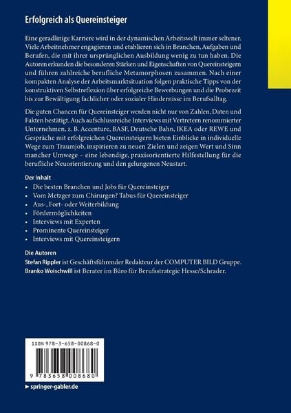 Produktbild: Erfolgreich als Quereinsteiger